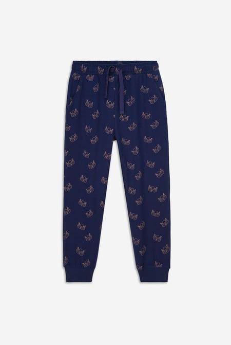 Boys Navy Crown Print Jogger ( 12/18mths-7yrs)