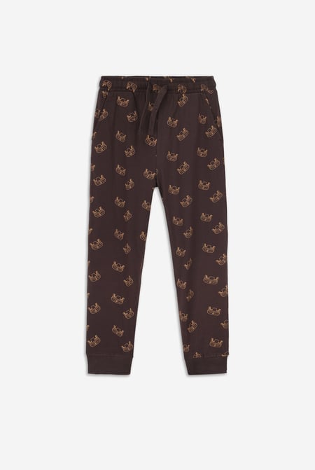 Boys Brown Crown Print Jogger ( 12/18mths-7yrs)