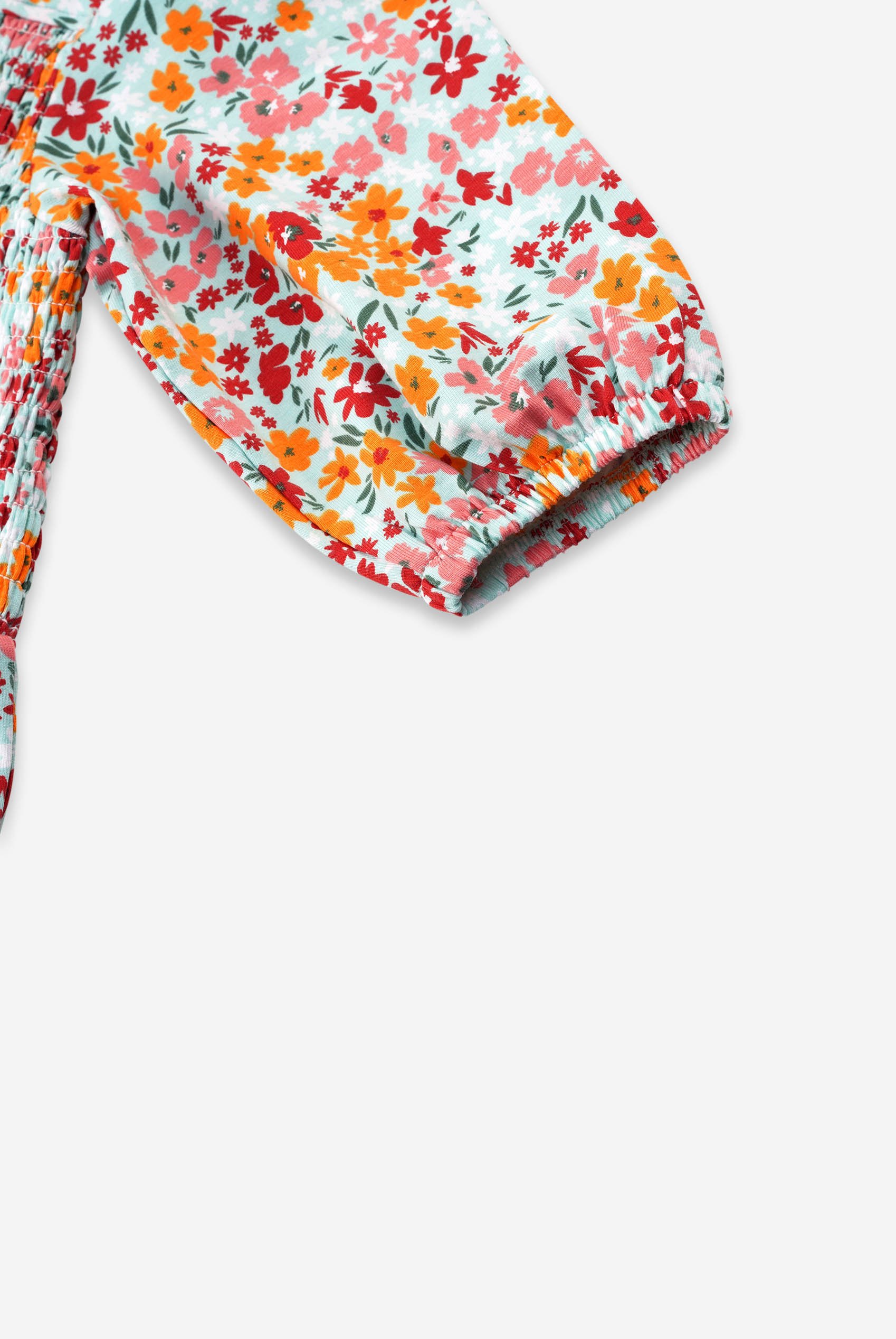 Girls Printed Smoky Tiered Dress ( 5yrs-11yrs)