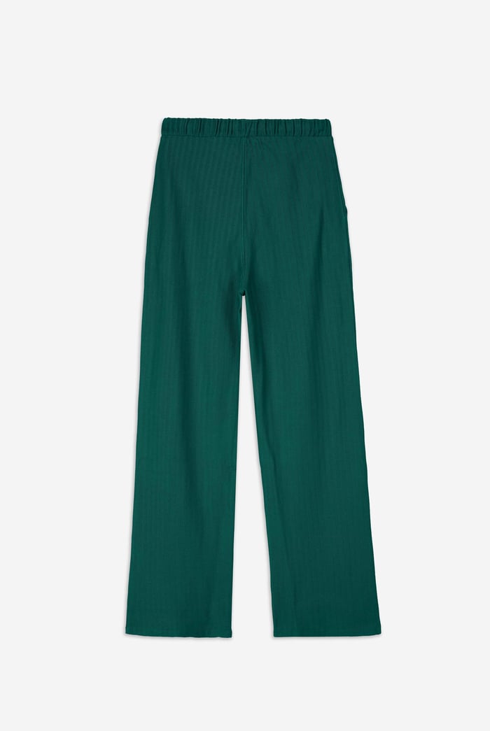 Womens Herringbone Wide Leg Trouser