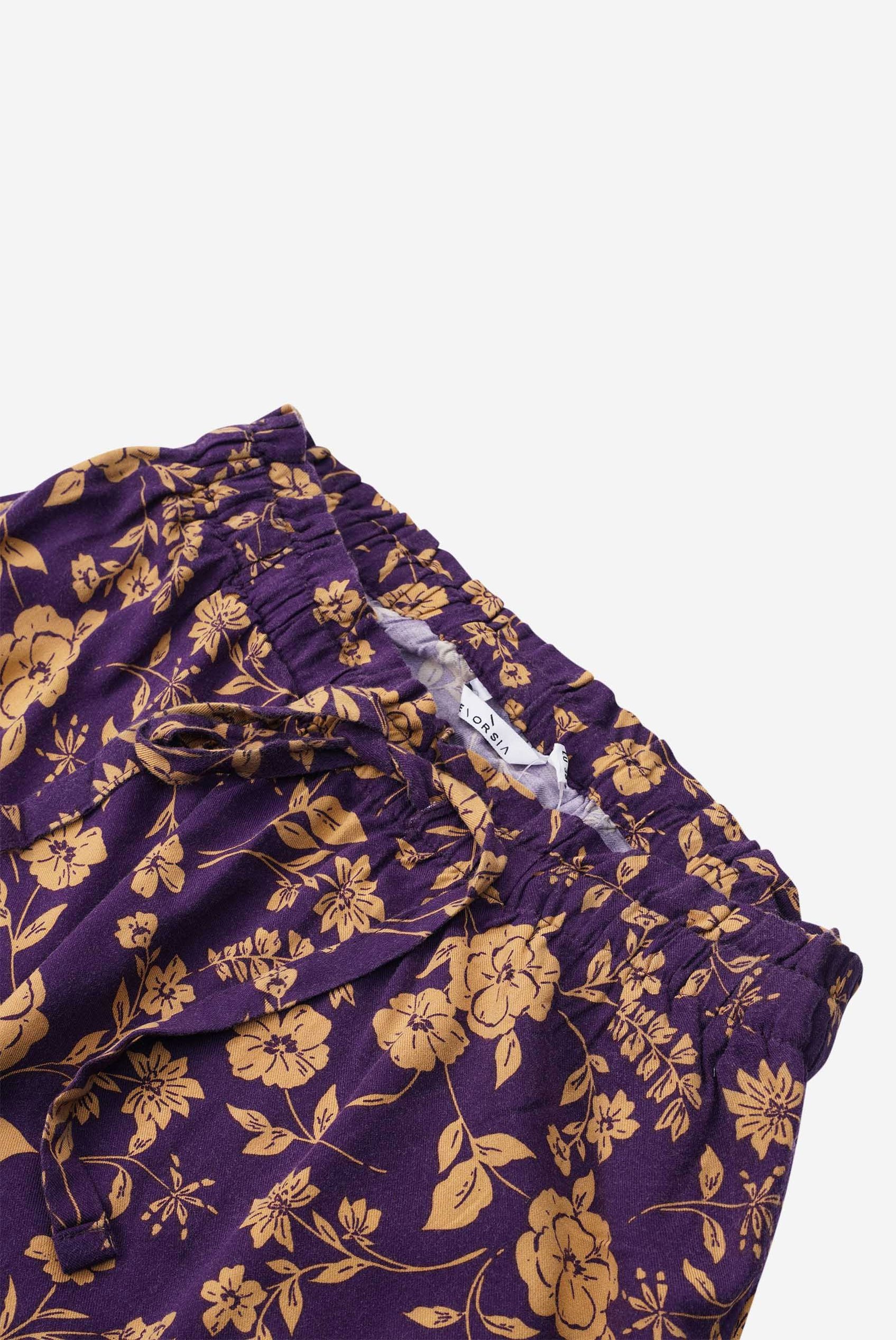 Womens Floral Print Midi Skirt