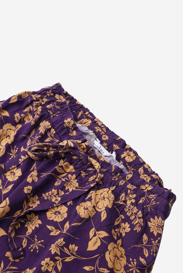 Womens Floral Print Midi Skirt