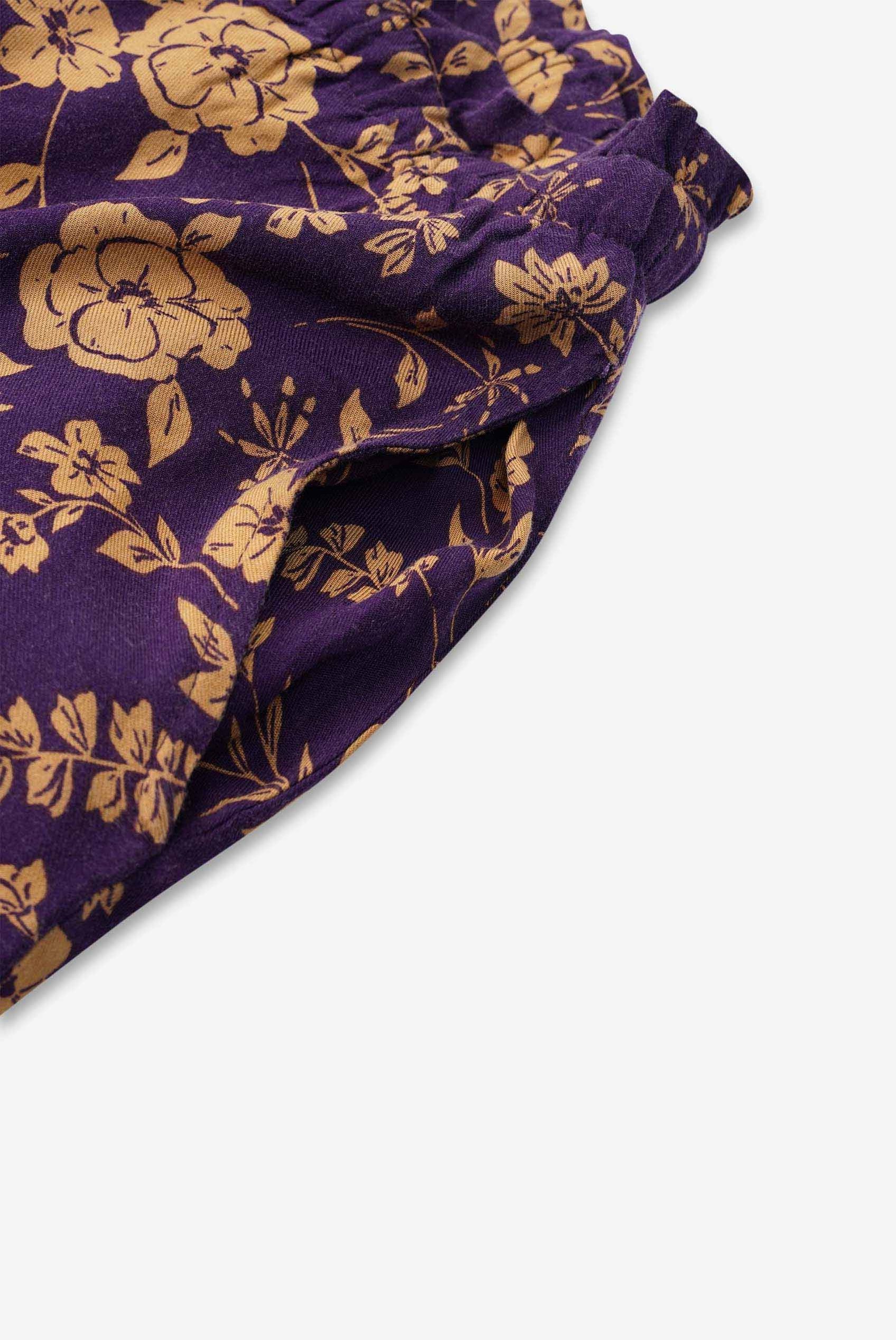 Womens Floral Print Midi Skirt