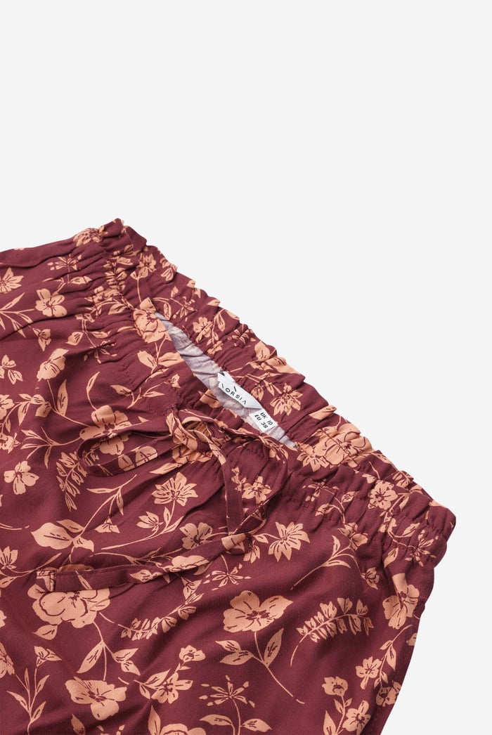 Womens Floral Print Midi Skirt