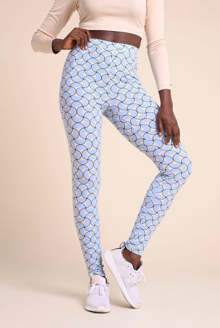 Womens Geometric Print Legging