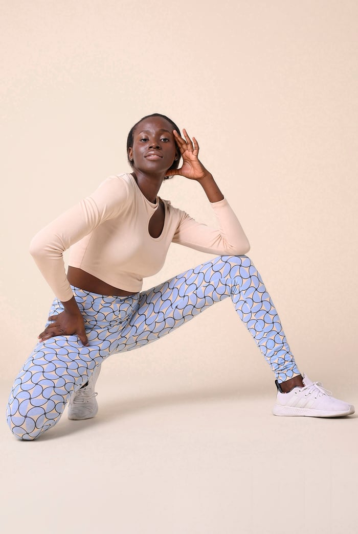 Womens Geometric Print Legging