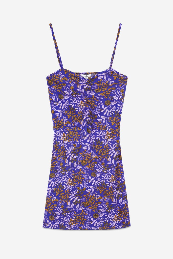 Women's Cami Mini Dress with Ruched Front