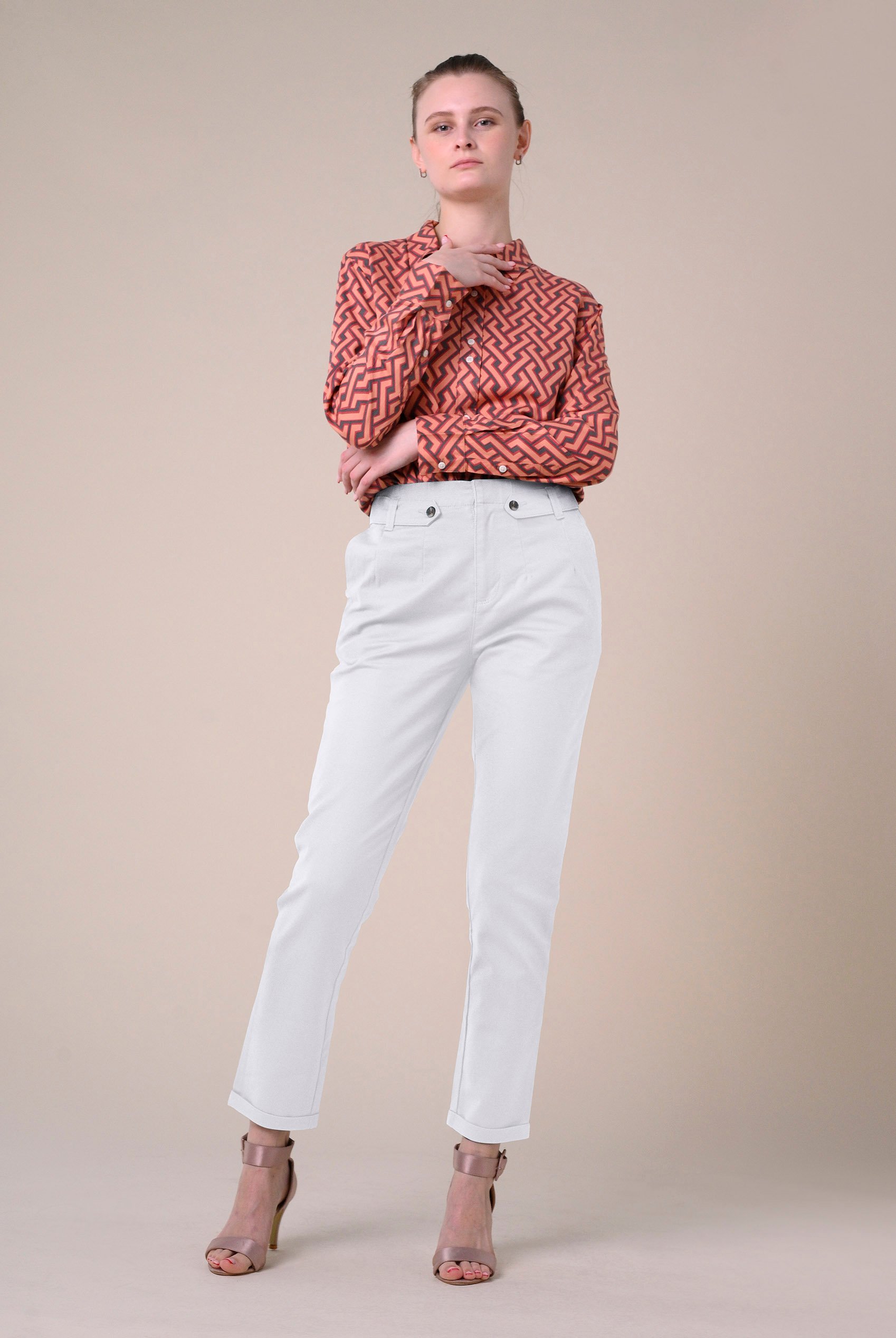 Womens Tapered Leg Trouser