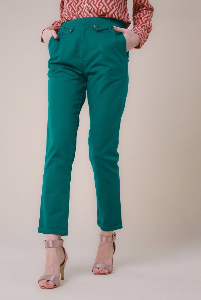 Womens Tapered Leg Trouser