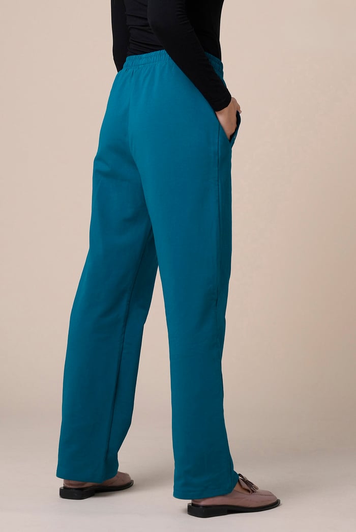 Stretchy Embroidery Design Details Trousers