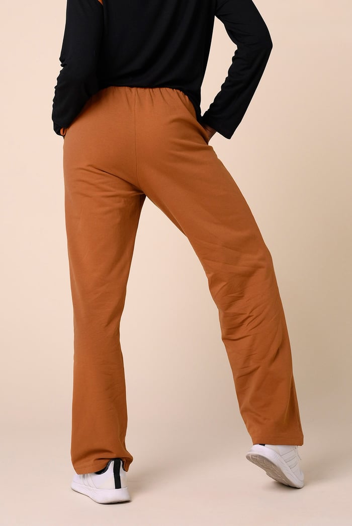 Stretchy Embroidery Design Details Trousers