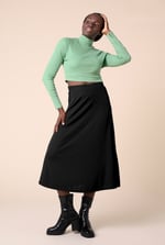 Flared Skirt With Lace Details