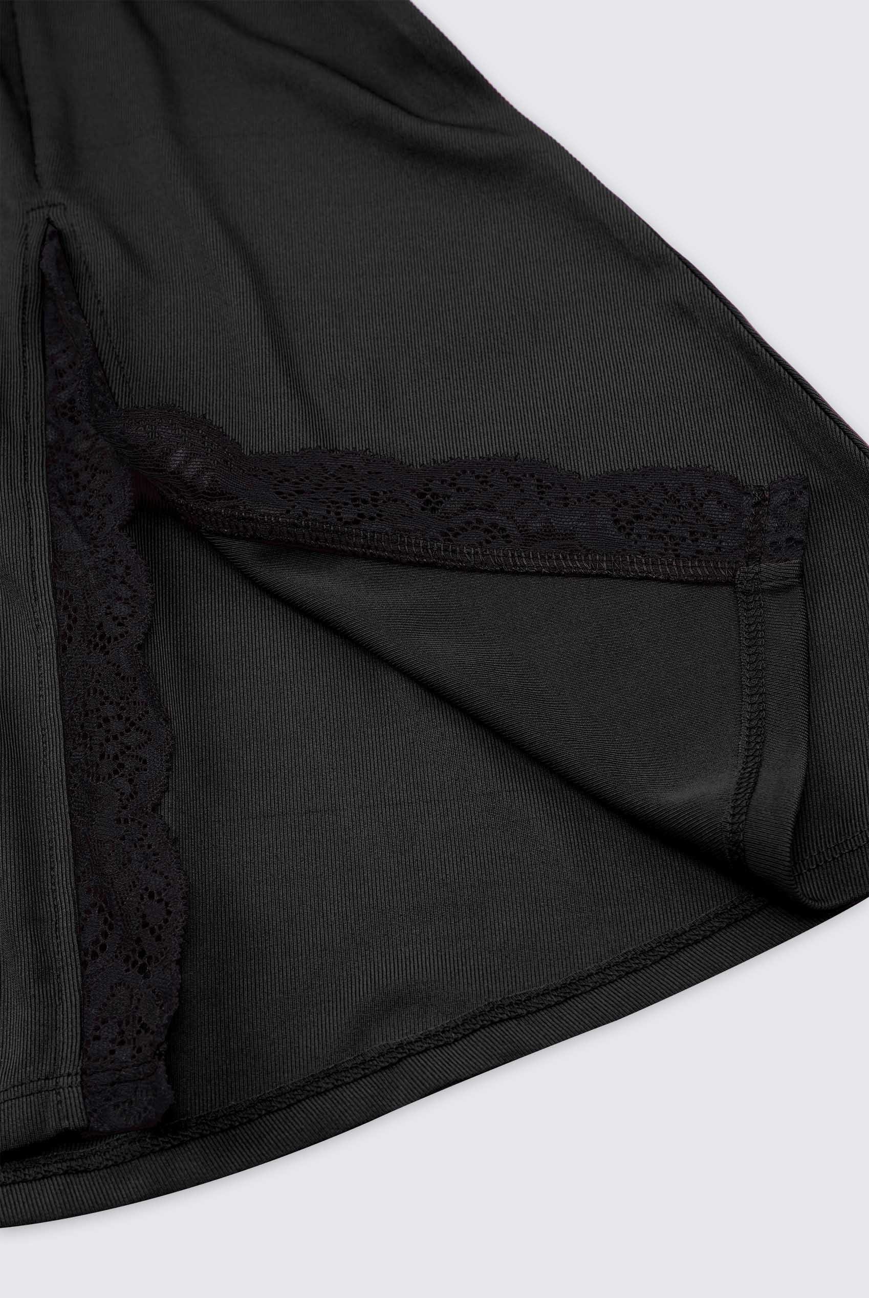 Flared Skirt With Lace Details