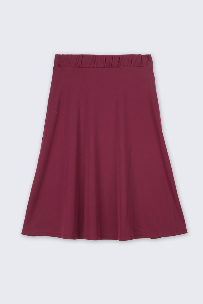 Flared Skirt With Lace Details