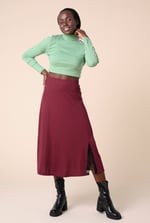 Flared Skirt With Lace Details