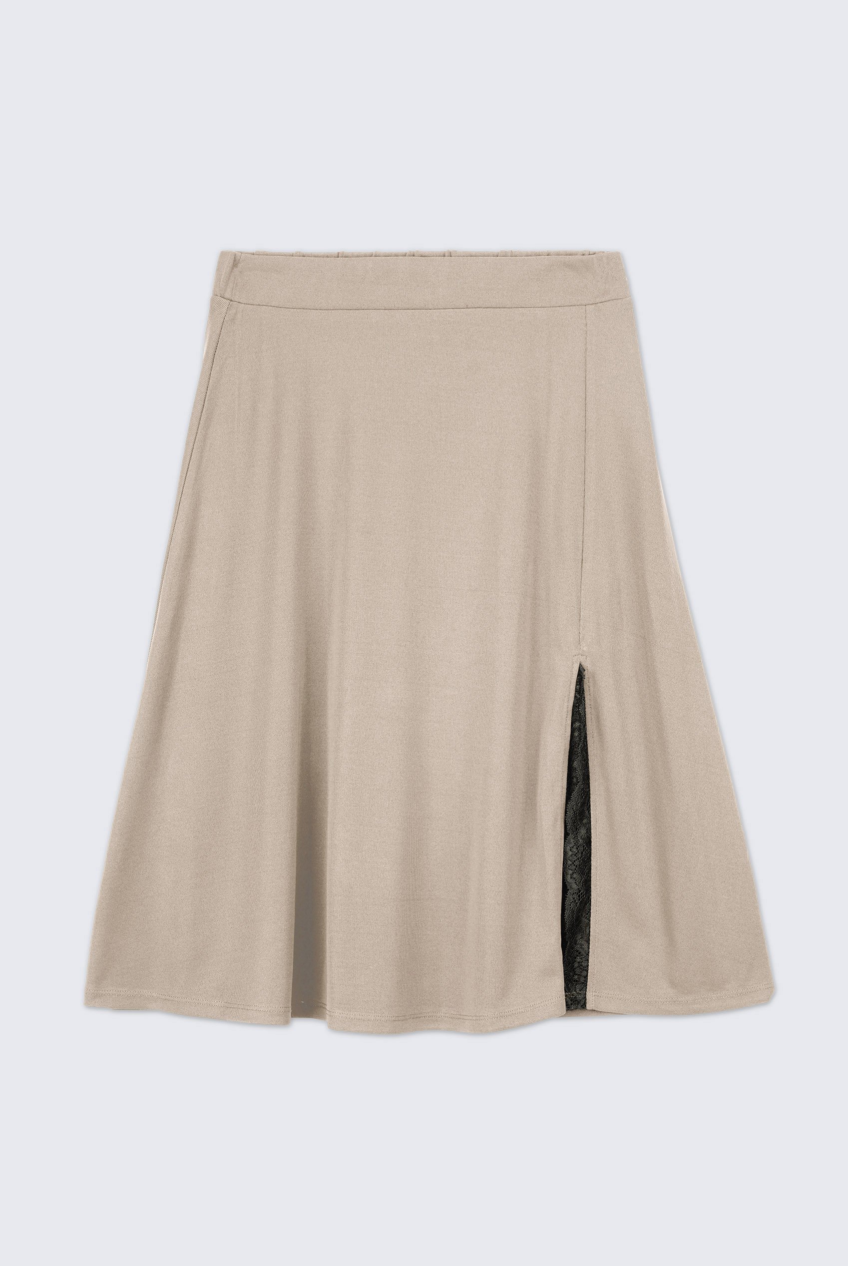 Flared Skirt With Lace Details