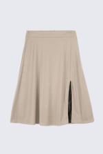 Flared Skirt With Lace Details