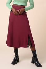 Flared Skirt With Lace Details
