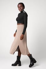 Flared Skirt With Lace Details