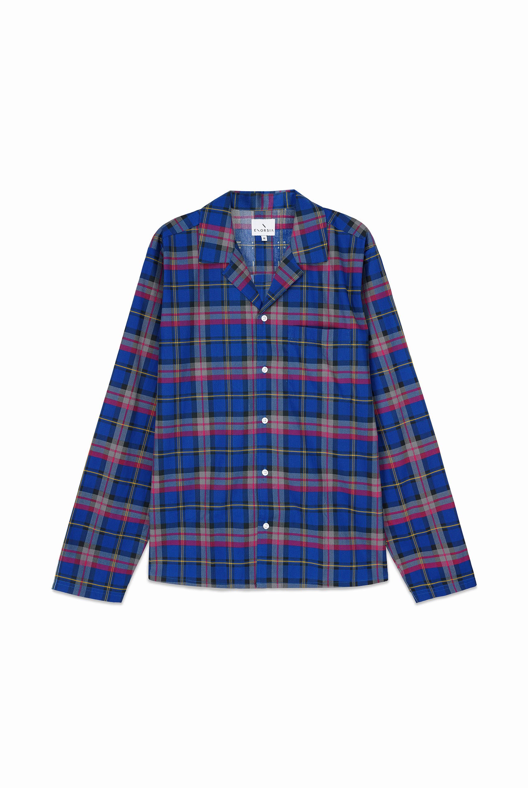 Mens Blue & Green Nightwear Shirt