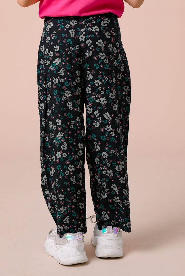 Floral Print Paper Bag Trouser ( 3yrs-14yrs)