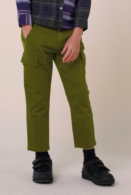 Boys Olive Cargo Trouser ( 3yrs-14yrs)