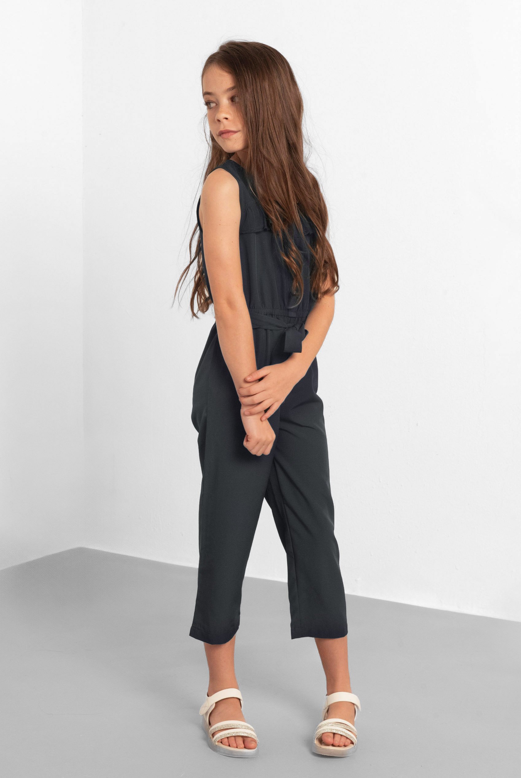 Ruffled Square Neckline Jumpsuit (5/6yrs-10/11yrs)