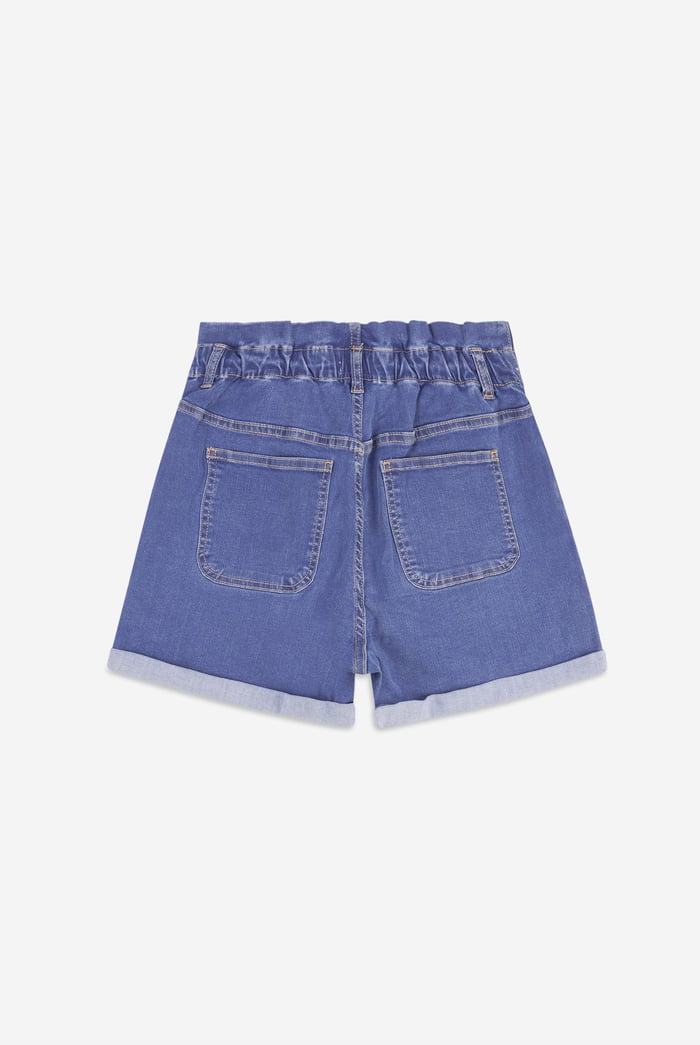 Paperbag Waist Mom Fit Shorts