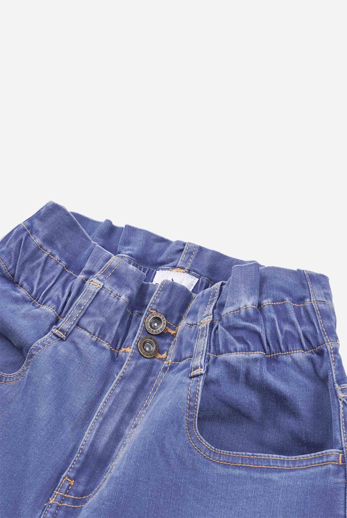 Paperbag Waist Mom Fit Shorts
