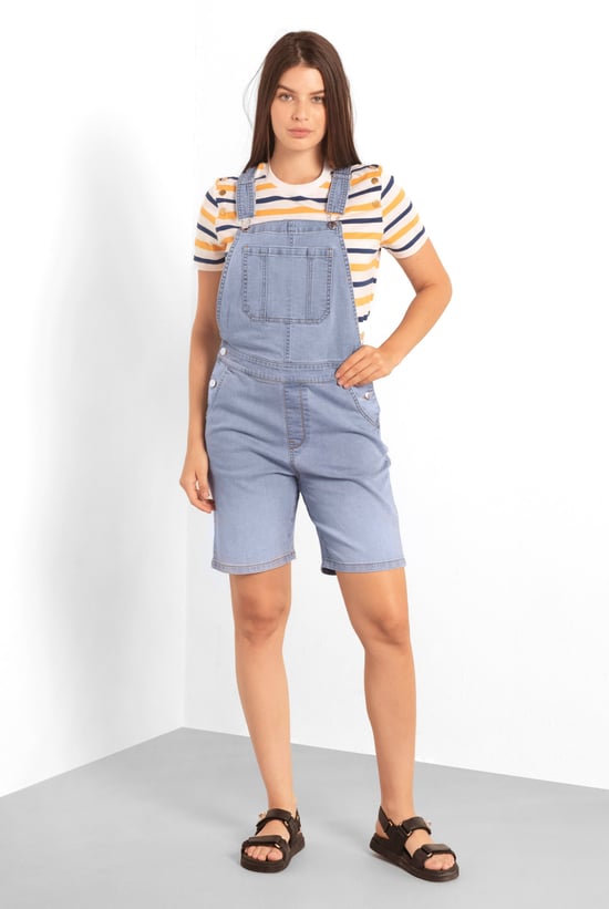 Womens Denim Short Dungaree