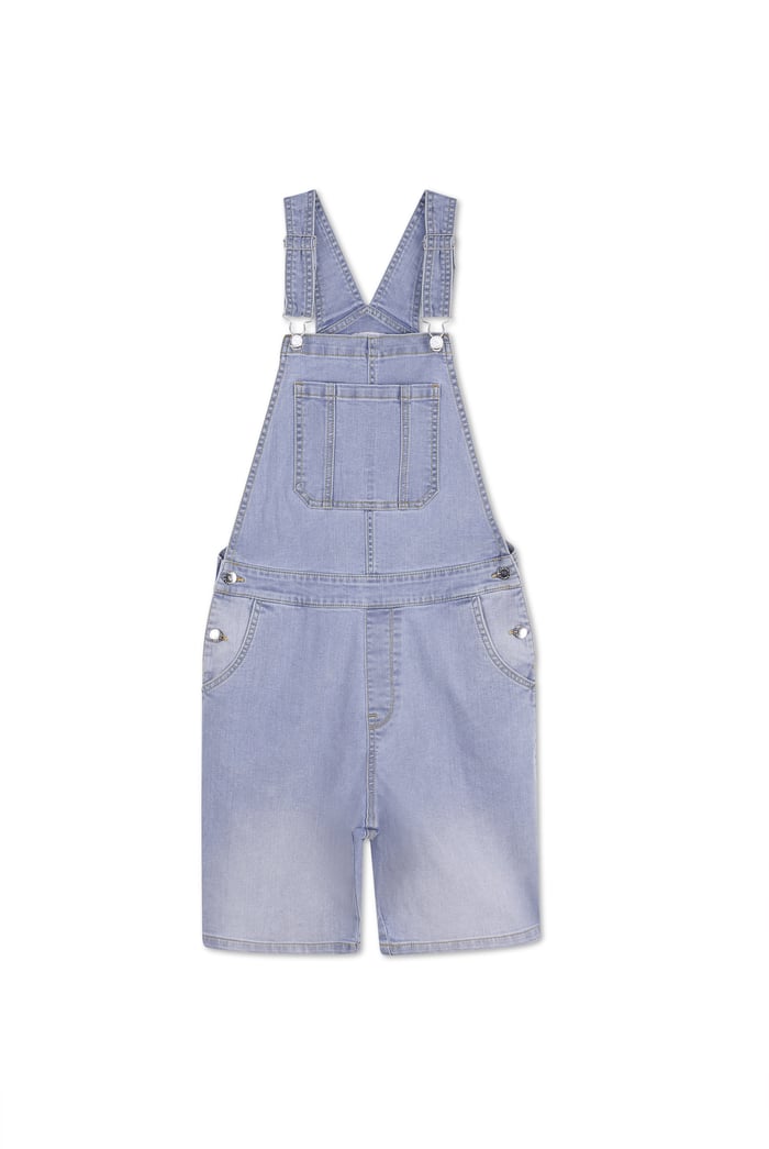 Womens Denim Short Dungaree