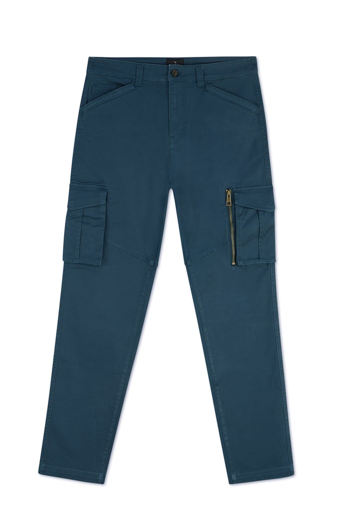 Mens Zip Details Cargo Trouser
