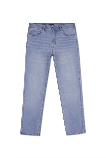 Mens Sky Loose Fit Blue Jeans