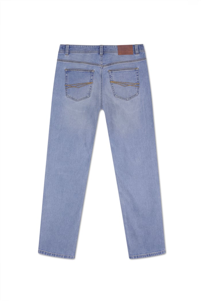 Mens Loose Fit Blue Jeans