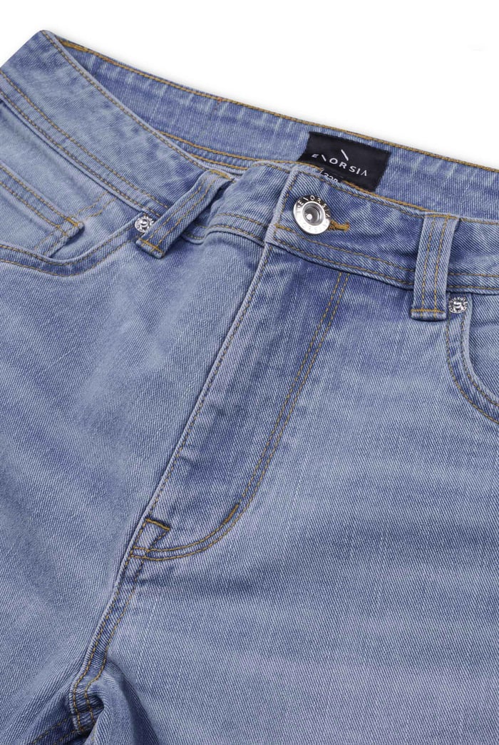 Mens Loose Fit Blue Jeans