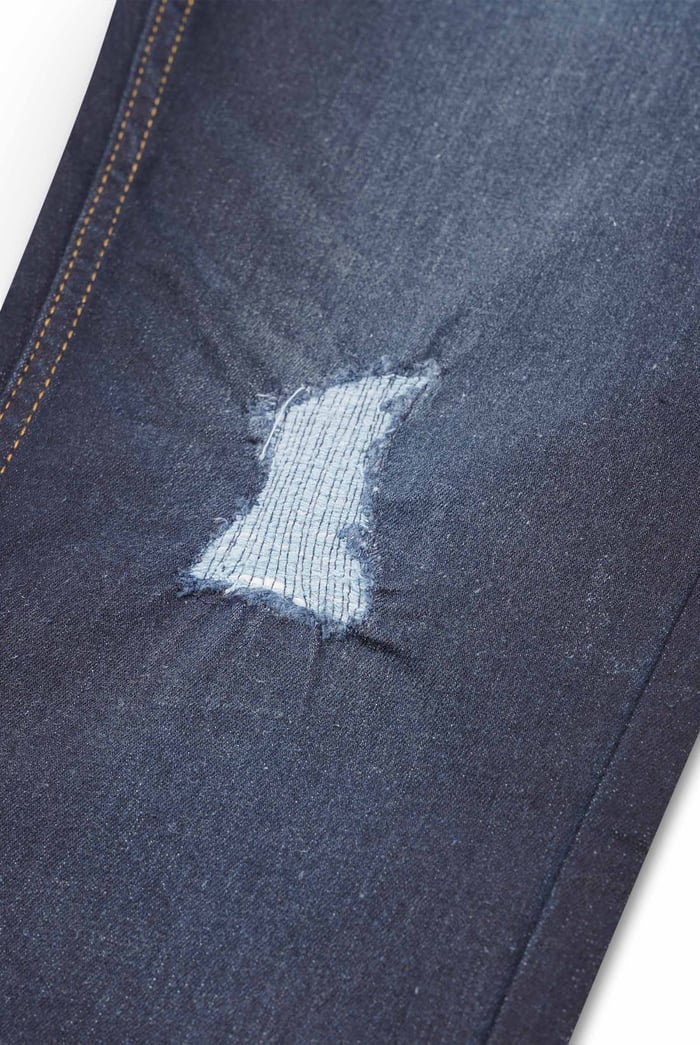 Mens Skinny Fit Distressed Denim Jeans