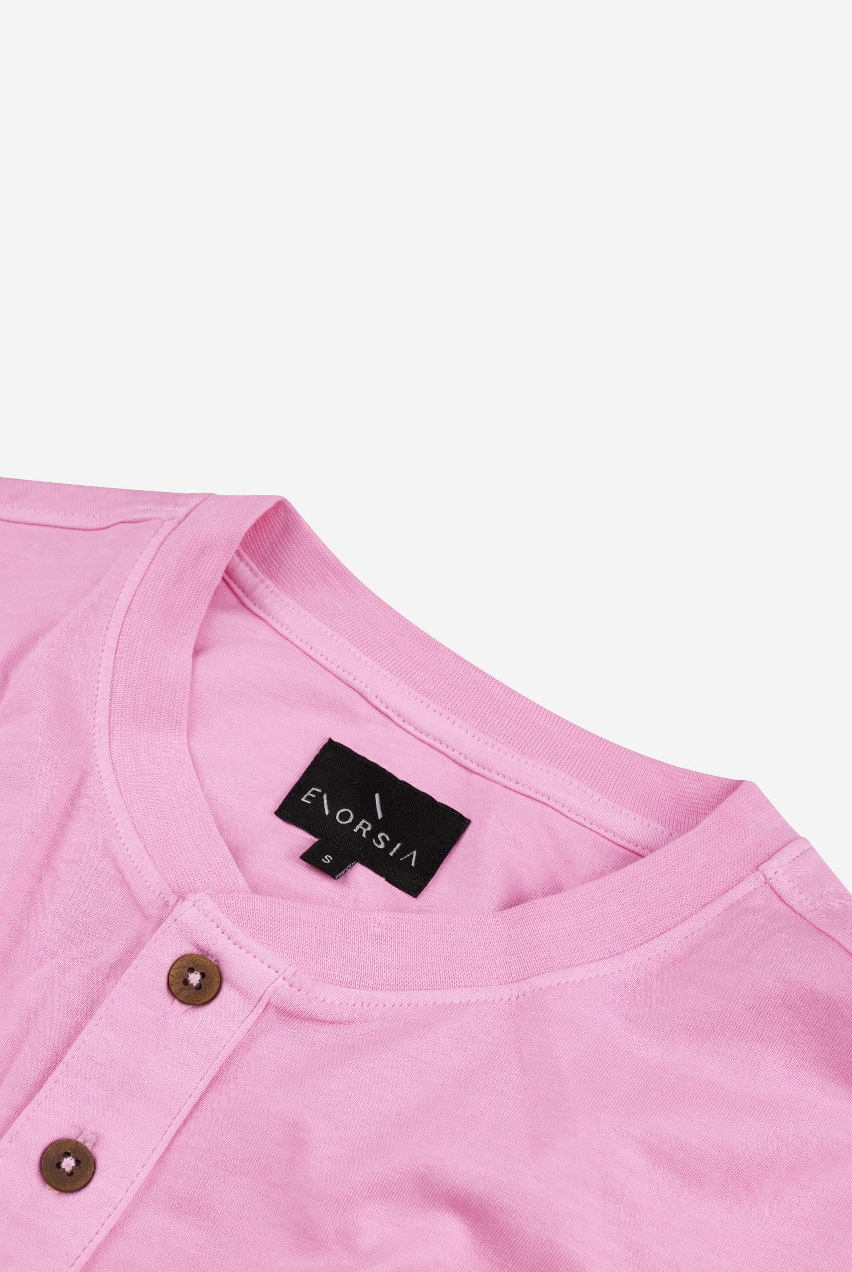 Short Sleeve Henley Washed Tee