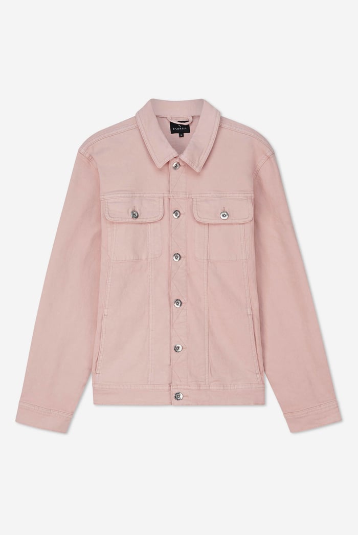 Mens Regular Fit Over Dye Denim Jacket