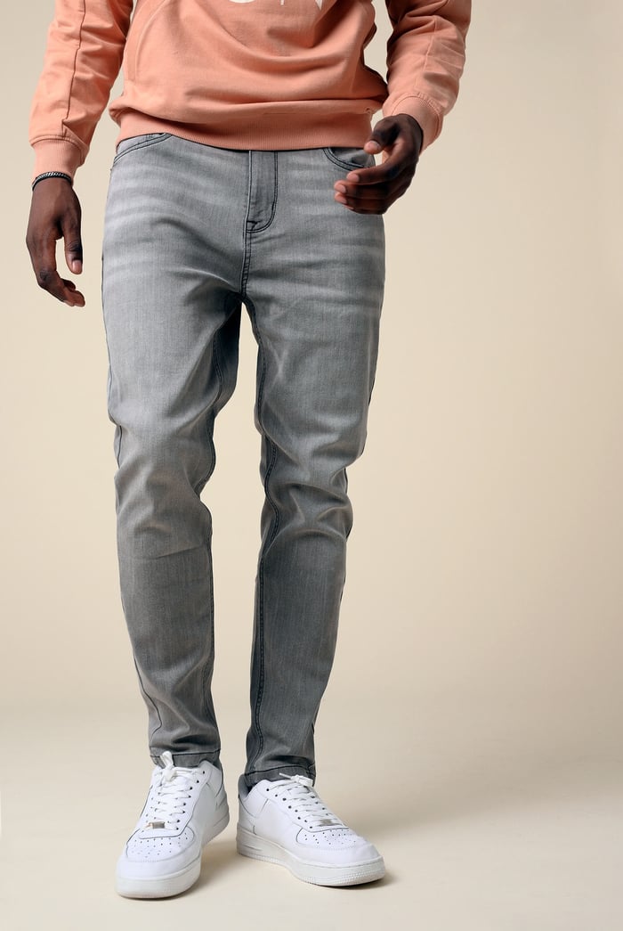 Mens Tapered Slim Fit Jeans