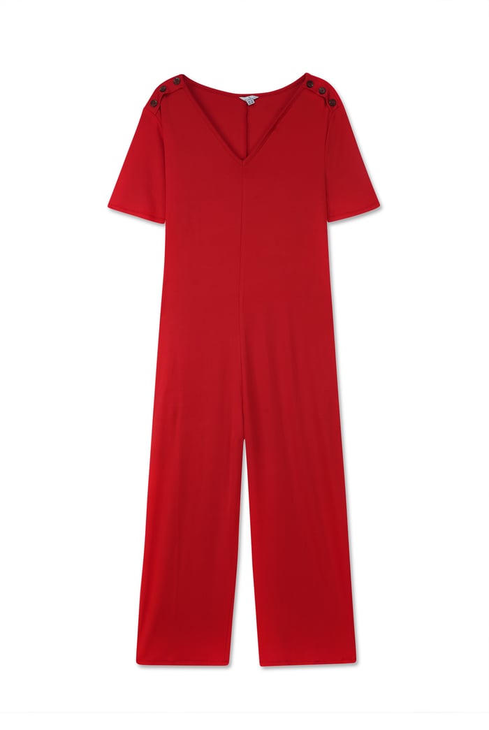 Ankle Length Wide Leg Jumpsuit
