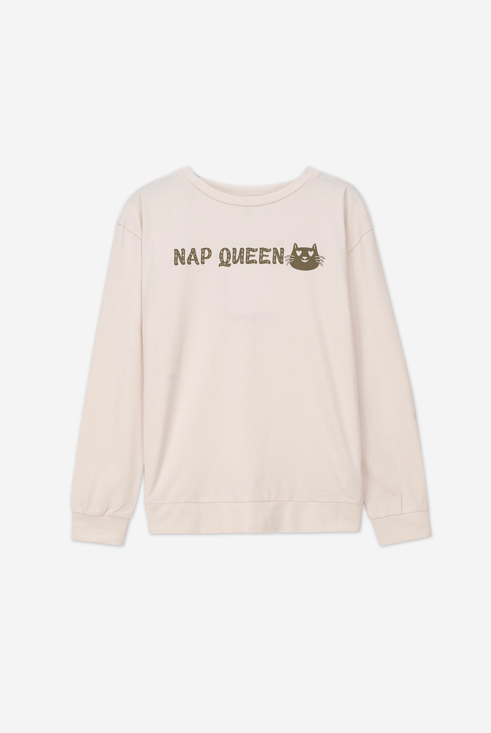 Womens Nap Queen Printed Nightwear Set