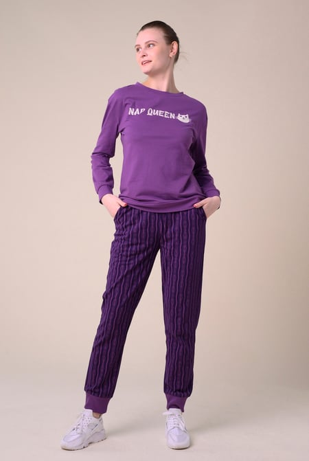 Womens Nap Queen Printed Nightwear Set