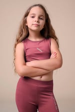 Girls Printed Sporty Vest and Leggings Set