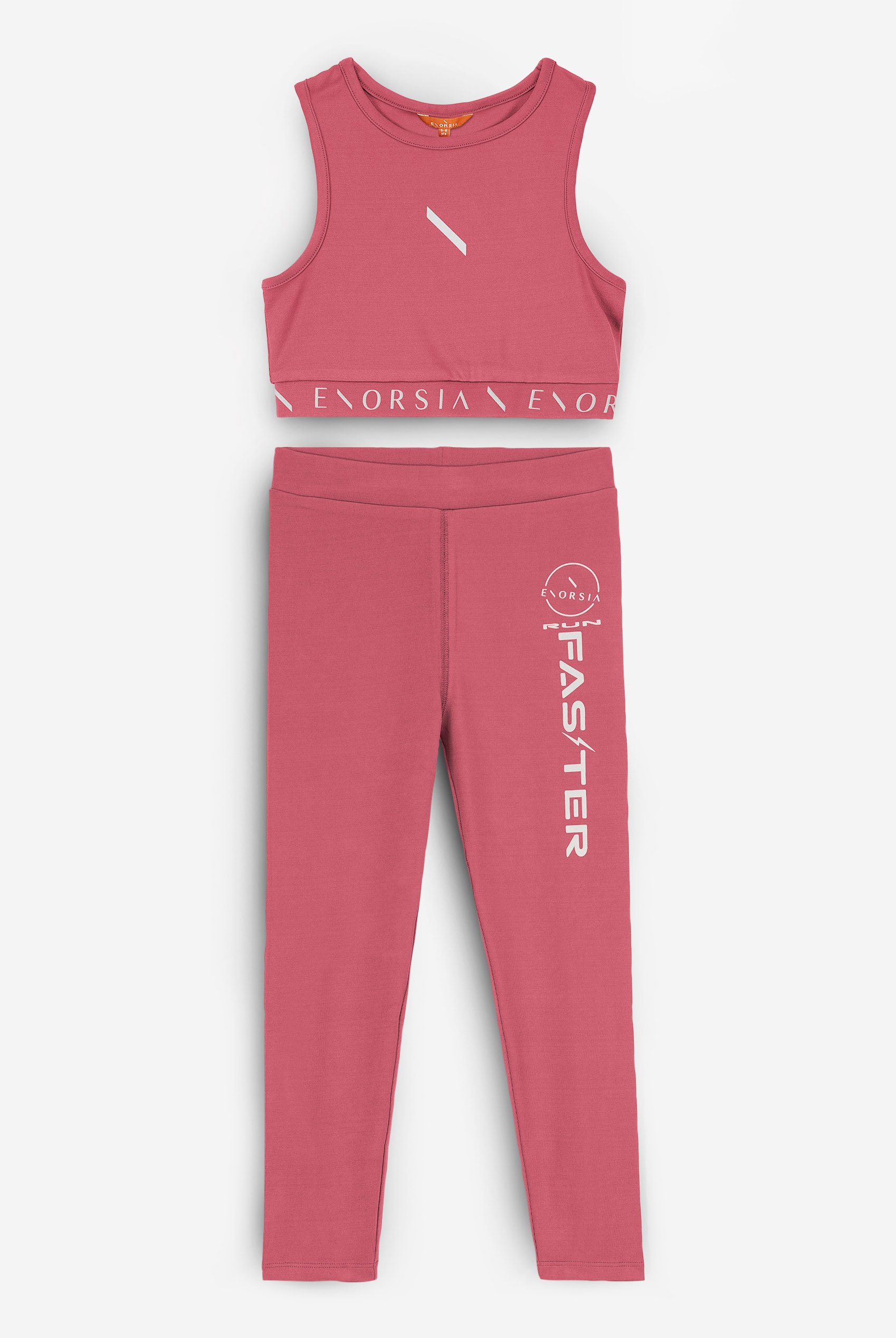 Girls Printed Sporty Vest and Leggings Set