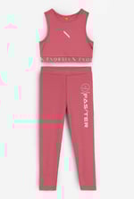 Girls Printed Sporty Vest and Leggings Set