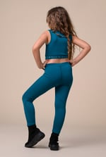 Girls Printed Sporty Vest and Leggings Set