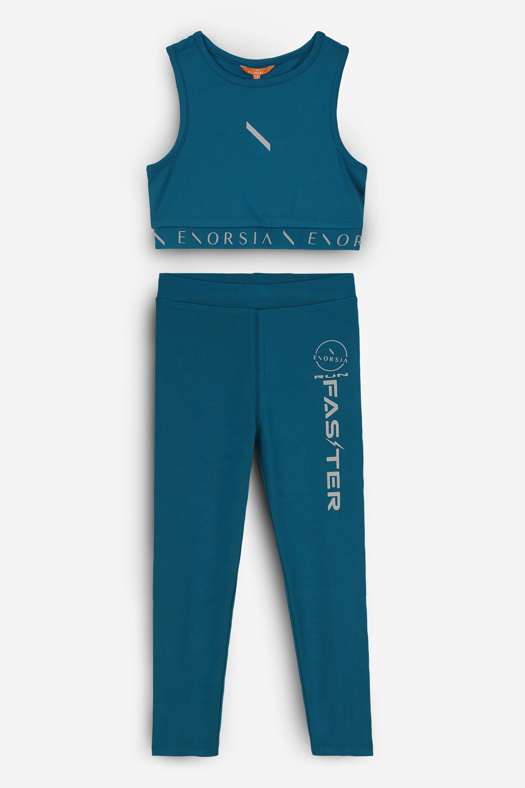 Girls Printed Sporty Vest and Leggings Set