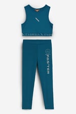 Girls Printed Sporty Vest and Leggings Set