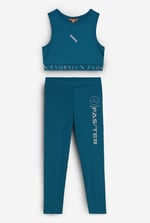 Girls Printed Sporty Vest and Leggings Set