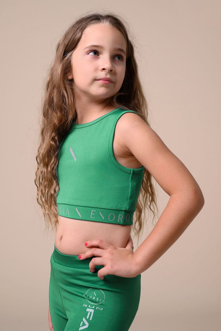 Girls Printed Sporty Vest and Leggings Set